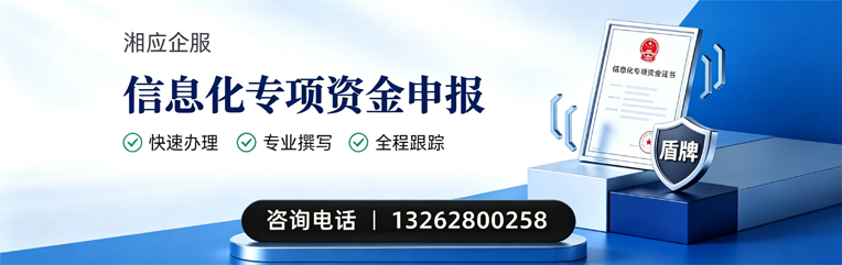 肇庆信息化专项资金申报服务