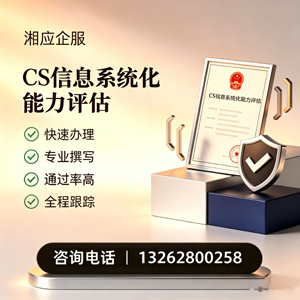 肇庆CS信息系统化能力评估申报服务