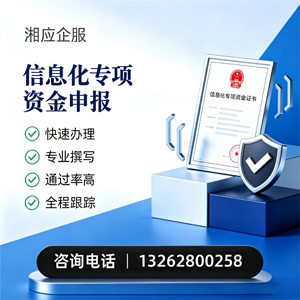 肇庆信息化专项资金申报服务