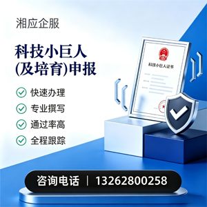 肇庆科技小巨人及培育企业申报服务